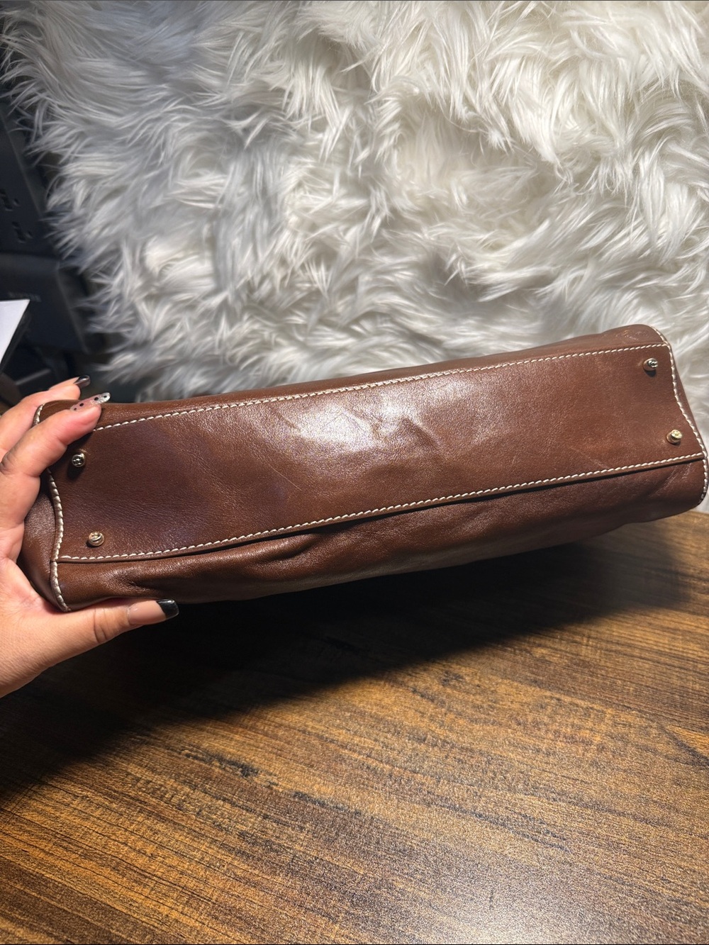 kate spade Brown Leather Shoulder Bag - Picture 4 of 7